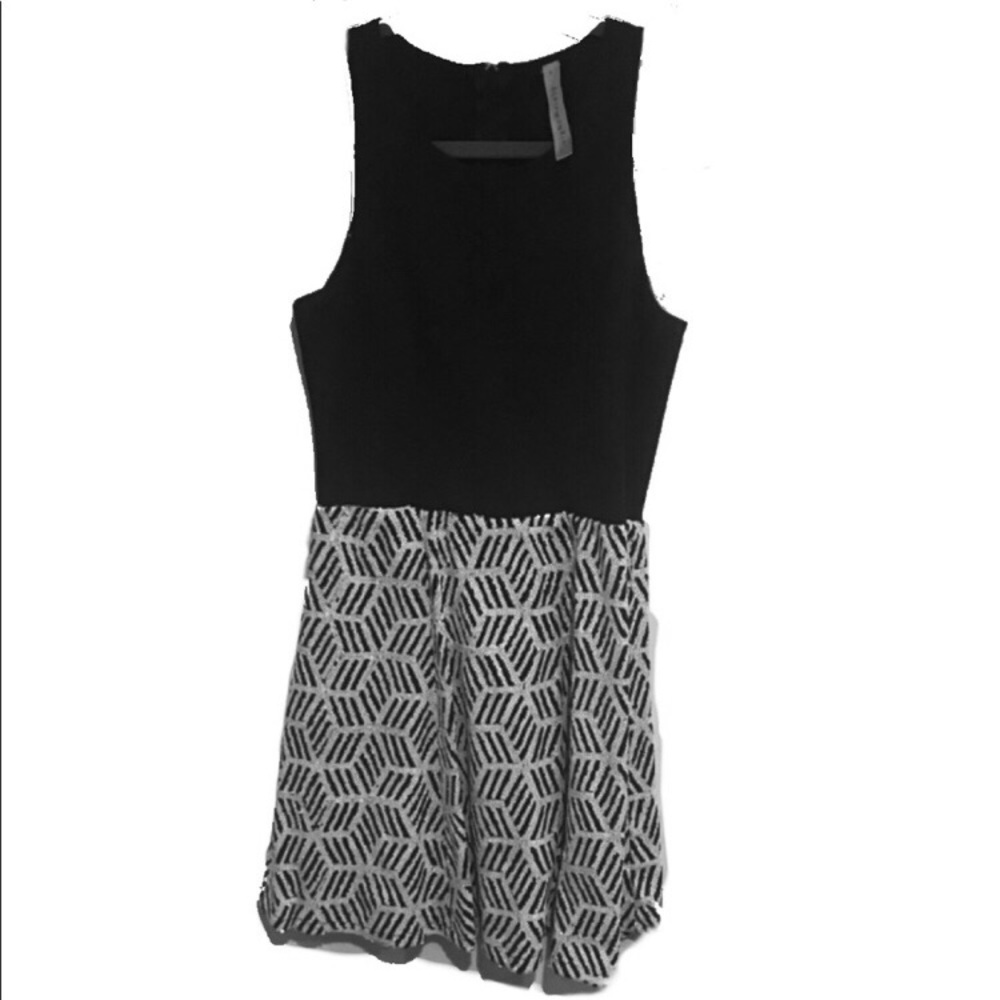 Black & white sequin dress